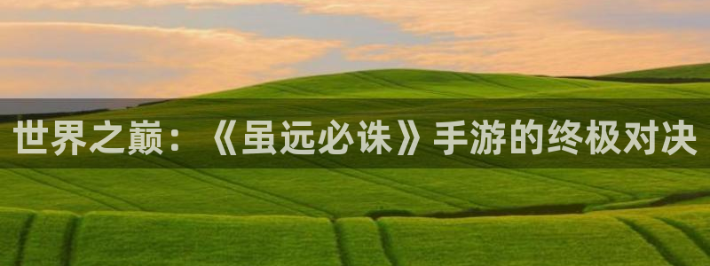 恩佐娱乐平台正规吗安全吗：世界之巅：《虽远必诛》手游的终极对