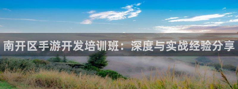 恩佐娱乐手机登录：南开区手游开发培训班：深度与实战经验分享