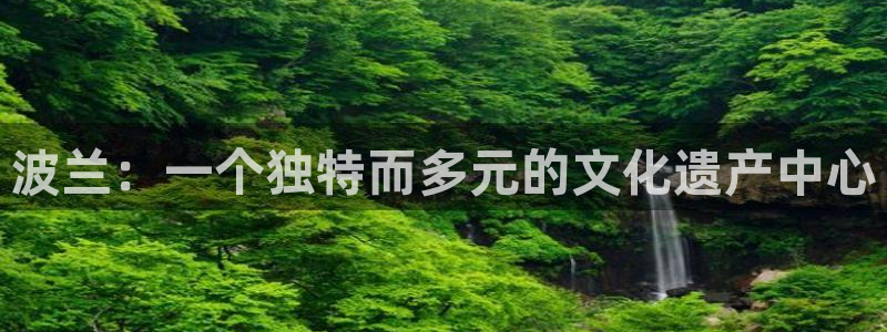 风速体育nba免费直播：波兰：一个独特而多元的文化遗产中心